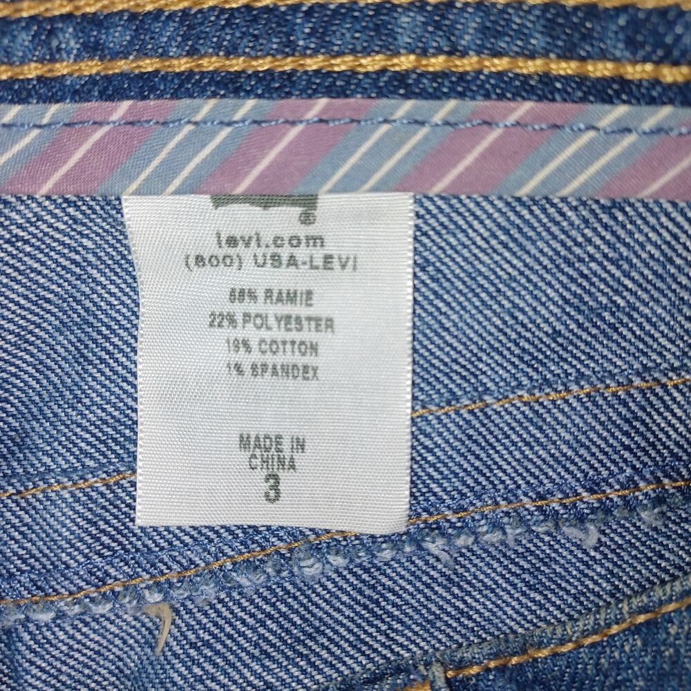 Vintage Levi's Jeans Denim Skimmer Shorts Women Size 3 Cutoff Lowrise Button Fly - Picture 7 of 16